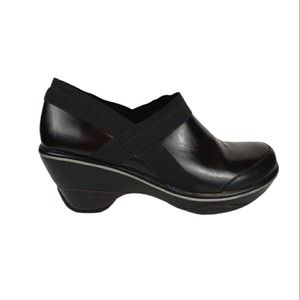 Jambu Deep Burgundy Sport Wedge Design Work Comfort Clogs 7